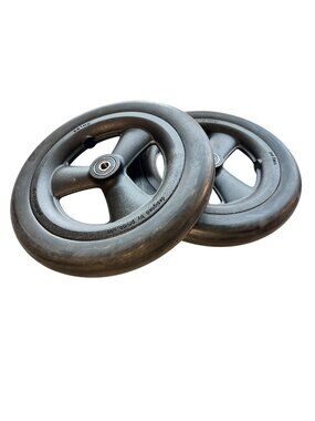 8x1in Primo Caster Wheels 1in Hub Width and 5/16 in Bearings Solid Tire 1Pair Us